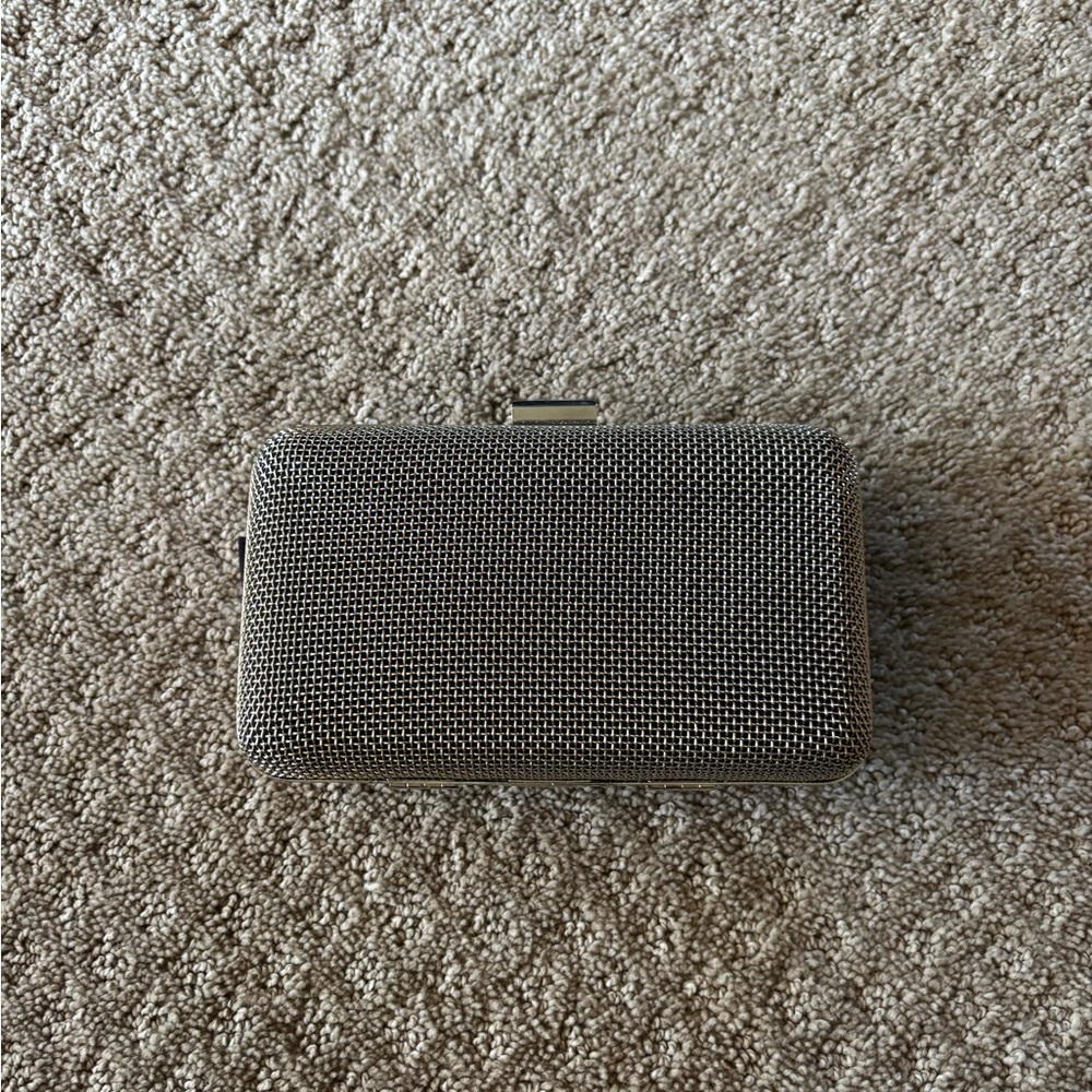 Iron Silver Clutch Purse